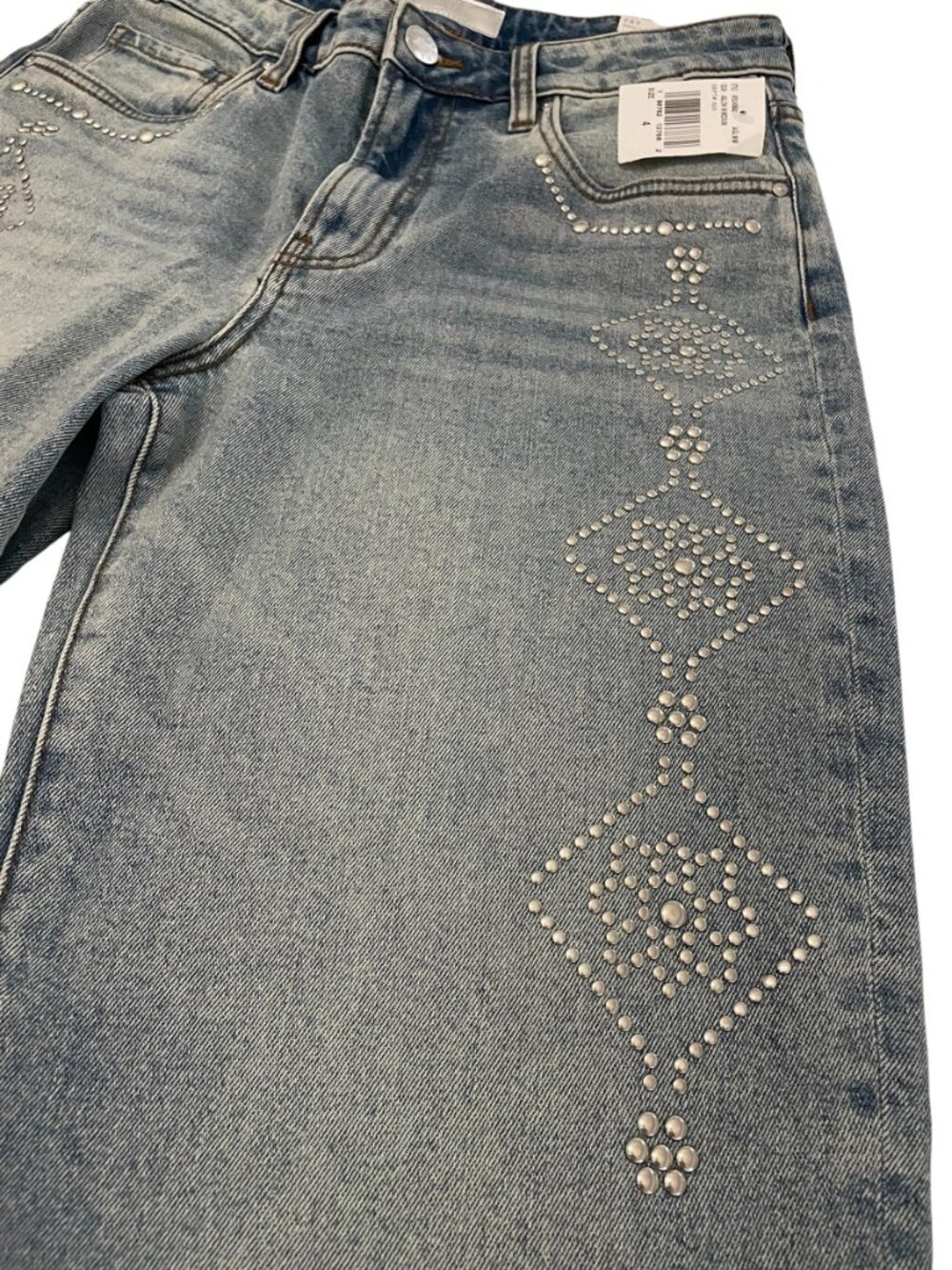 NWT Kut From The Kloth Fay Studded Ankle Straight Jeans 4 - Picture 7 of 12